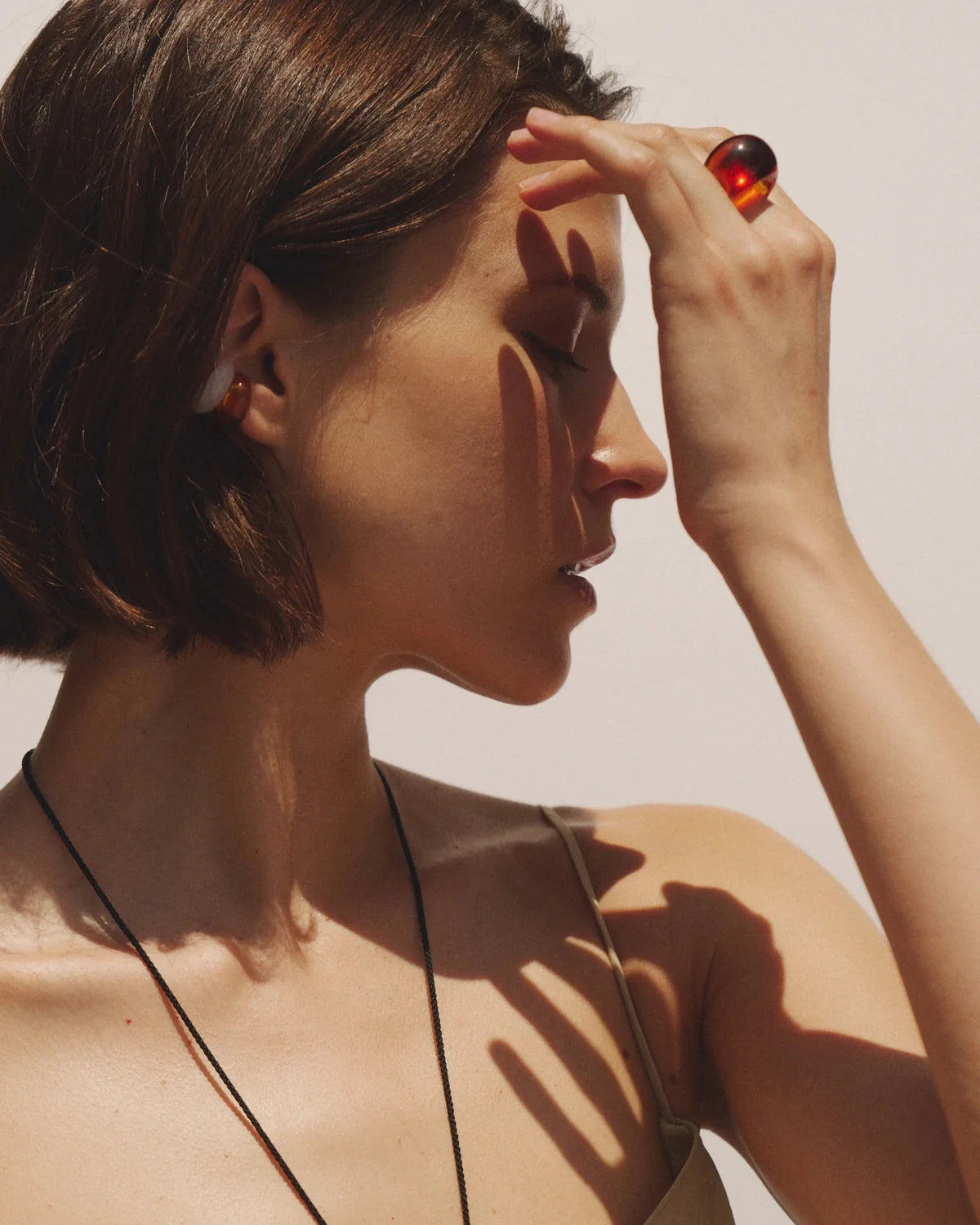 Dome Ring Amber