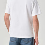 Asha Mock Neck Tee in White