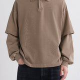Curren Double Sleeve Polo in Trail