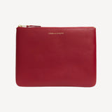 Classic Leather Pouch in Red