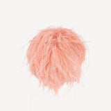 Ostrich Feather Brooch in Dusty Pink
