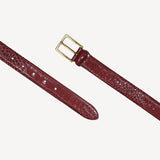 Andersons Skinny belt Croc Print in Red