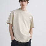 Asha Mock Neck Tee in Brown Rice_ByGeorge_A1009-1521