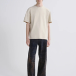 Asha Mock Neck Tee in Brown Rice_ByGeorge_A1009-1521