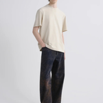 Asha Mock Neck Tee in Brown Rice_ByGeorge_A1009-1521