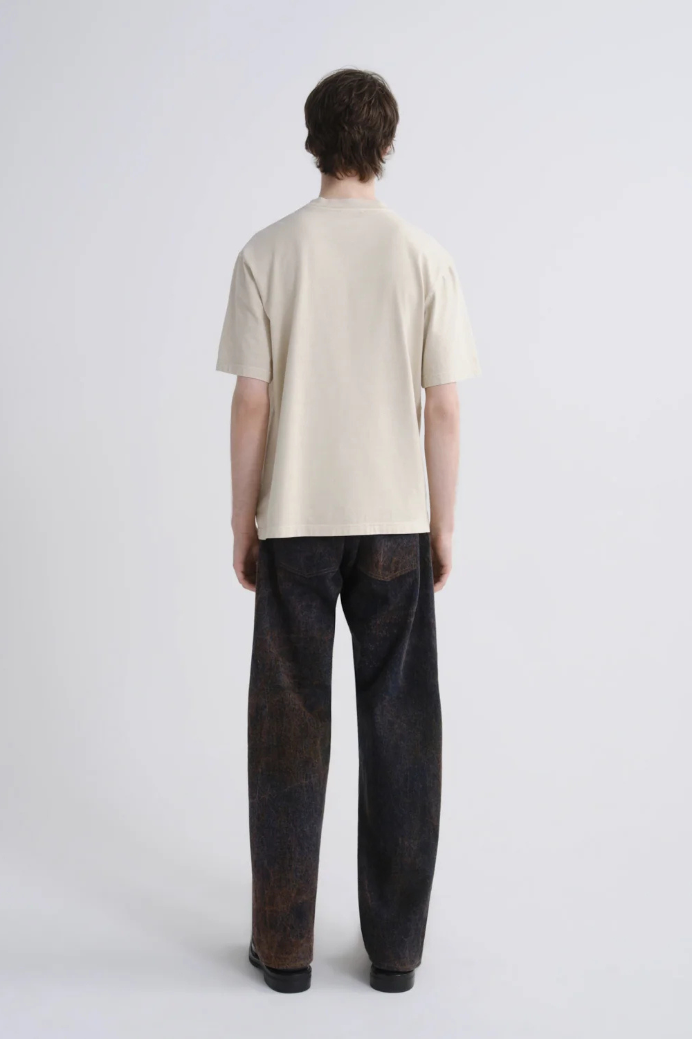 Asha Mock Neck Tee in Brown Rice_ByGeorge_A1009-1521