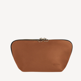 Camel & Red Signature Makeup Bag