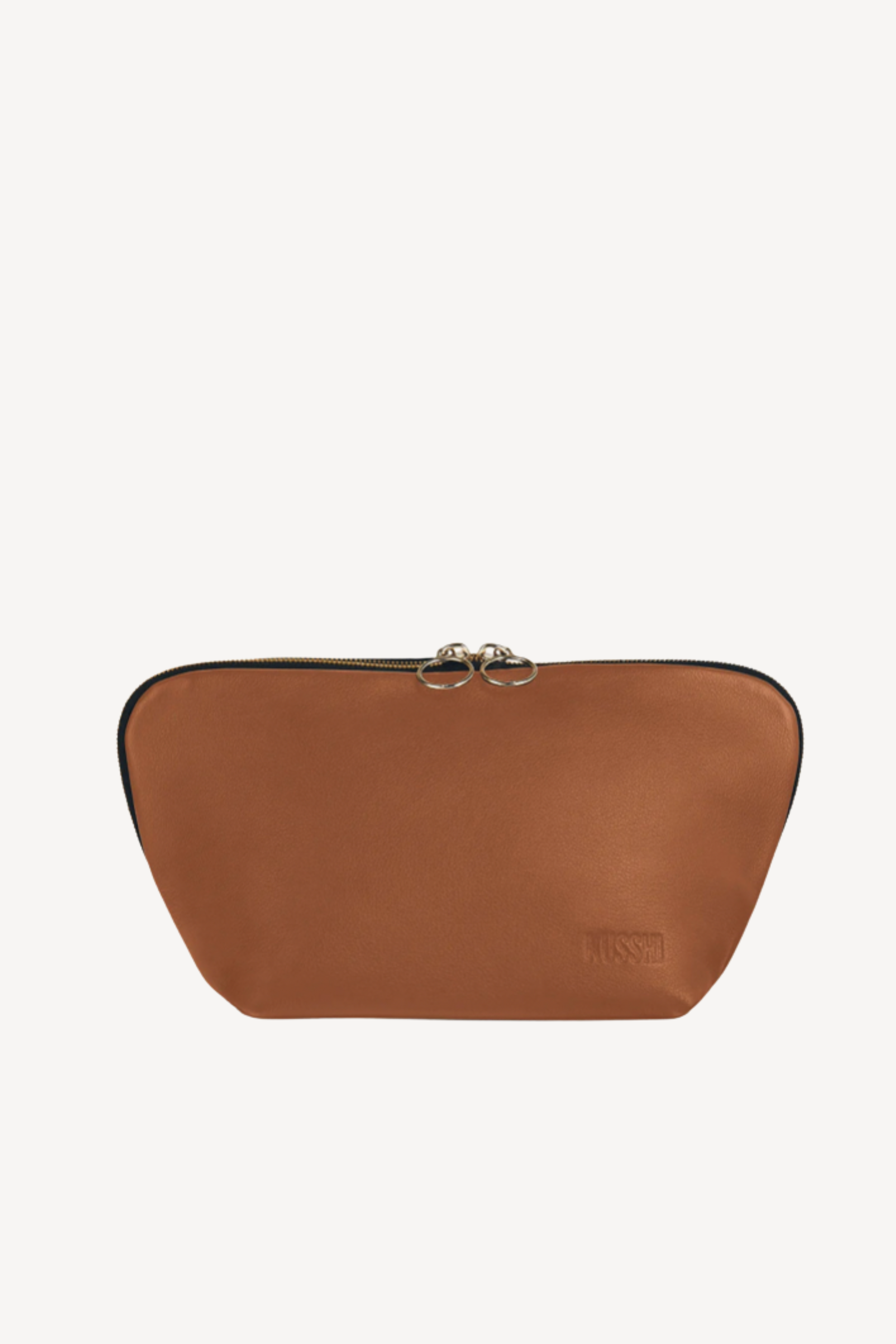 Camel & Red Signature Makeup Bag