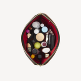 Camel & Red Signature Makeup Bag