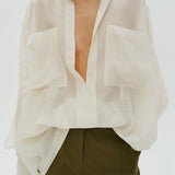 The Cato Top in Cotton Voile