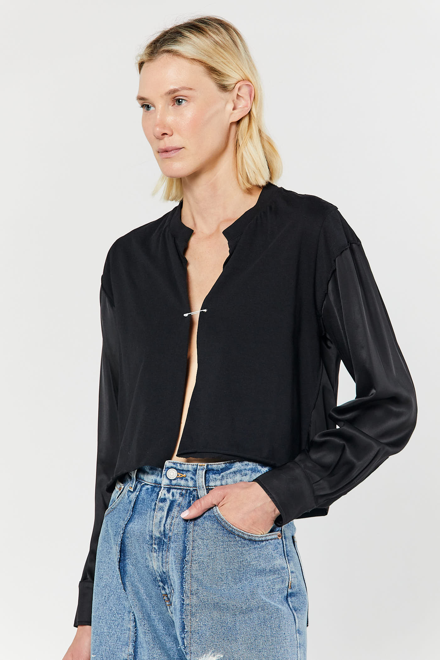 Black Long Sleeved Top