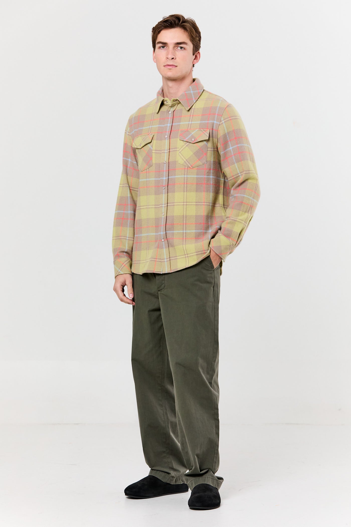 Earth Tartan Cashmere Shirt