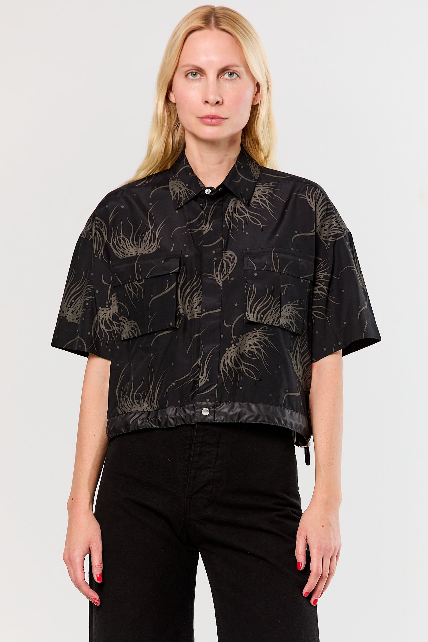 Dot Flower Print Shirt