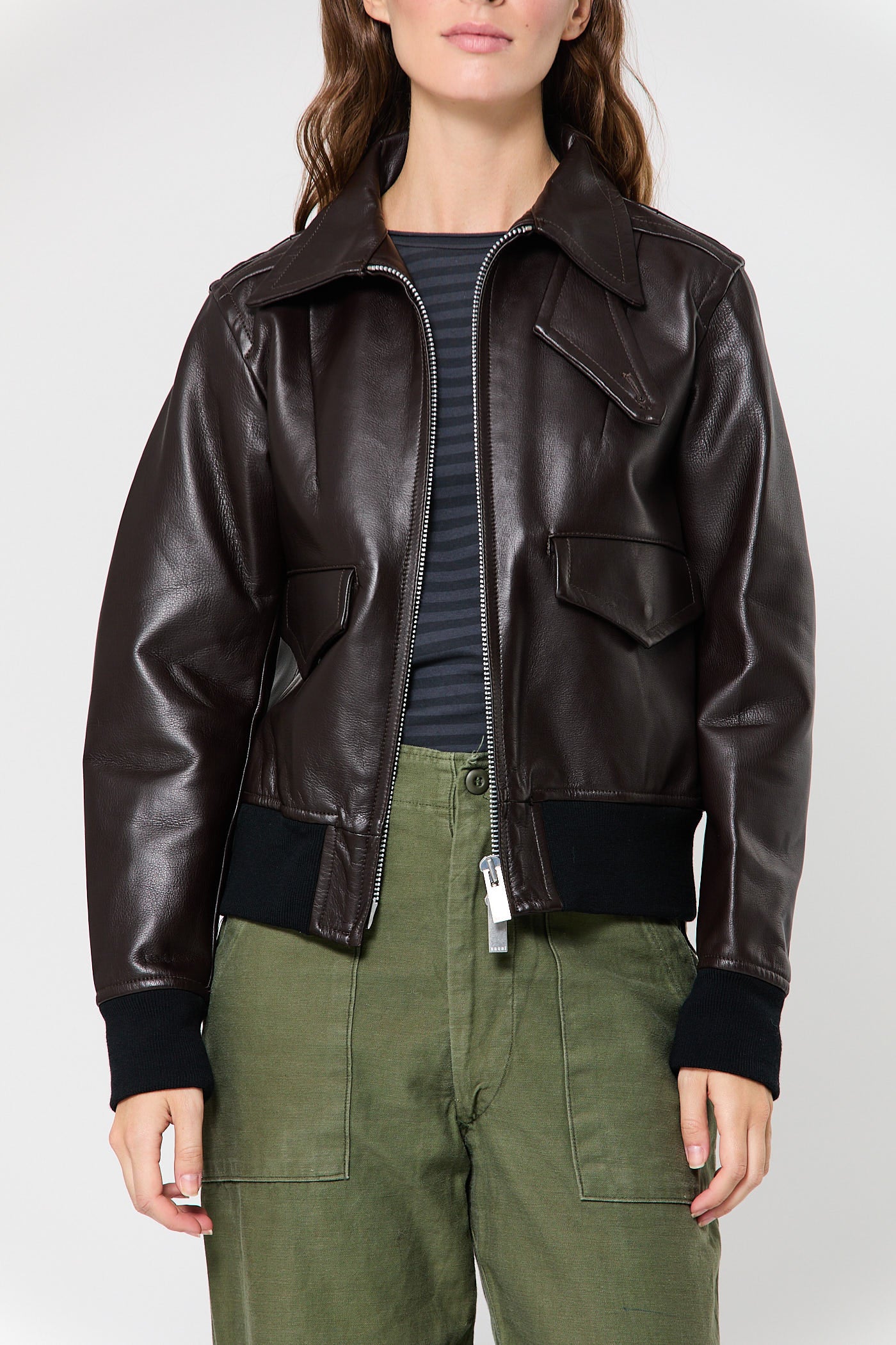 Leather Blouson