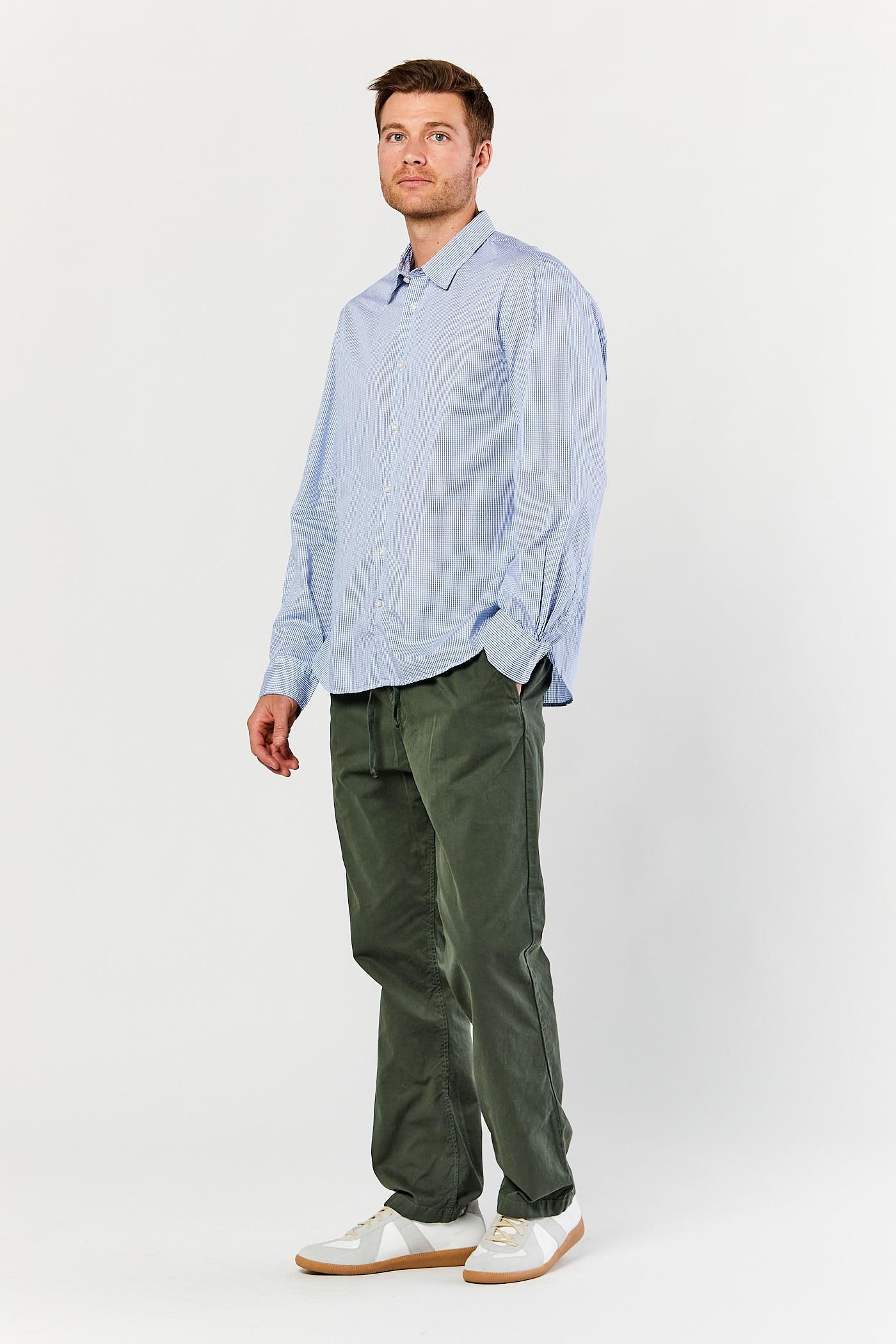 Giacomo Poplin Check Shirt