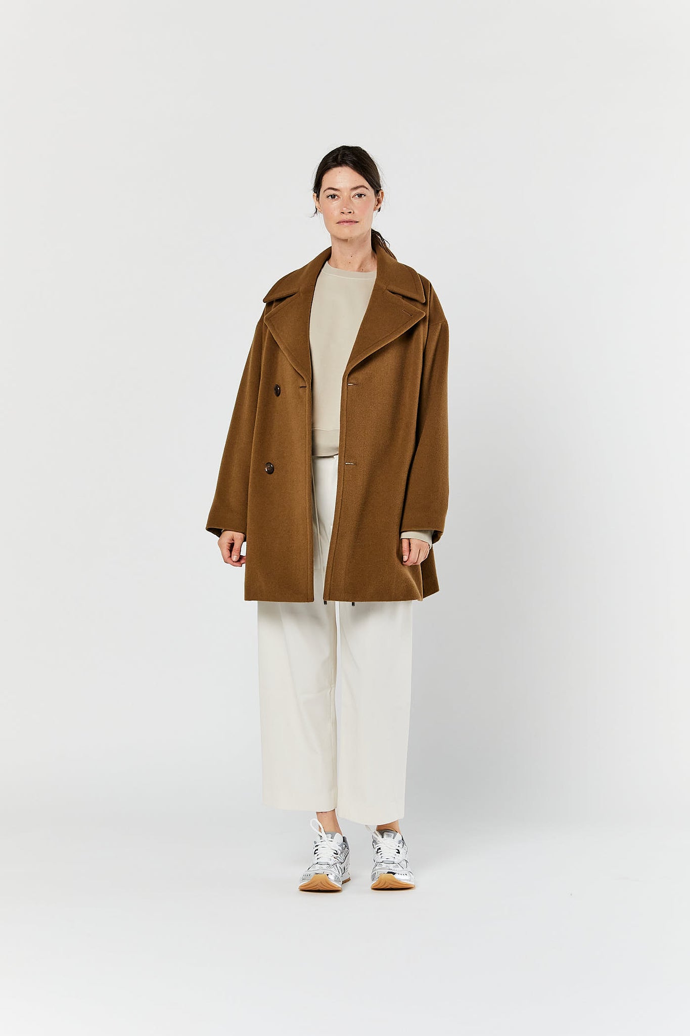 Brown Cashmere Wool Coat