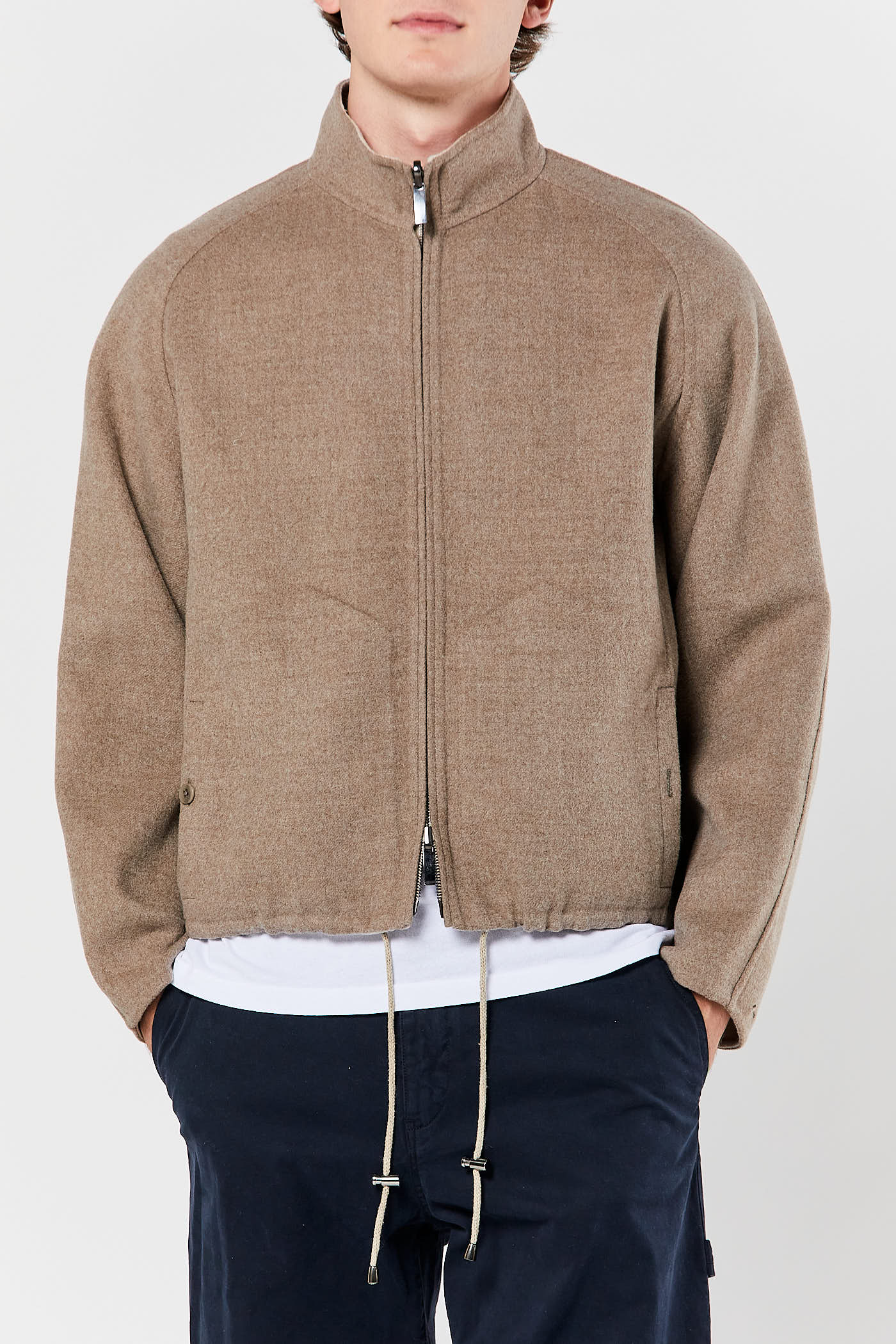 Taupe Reversible Blouson