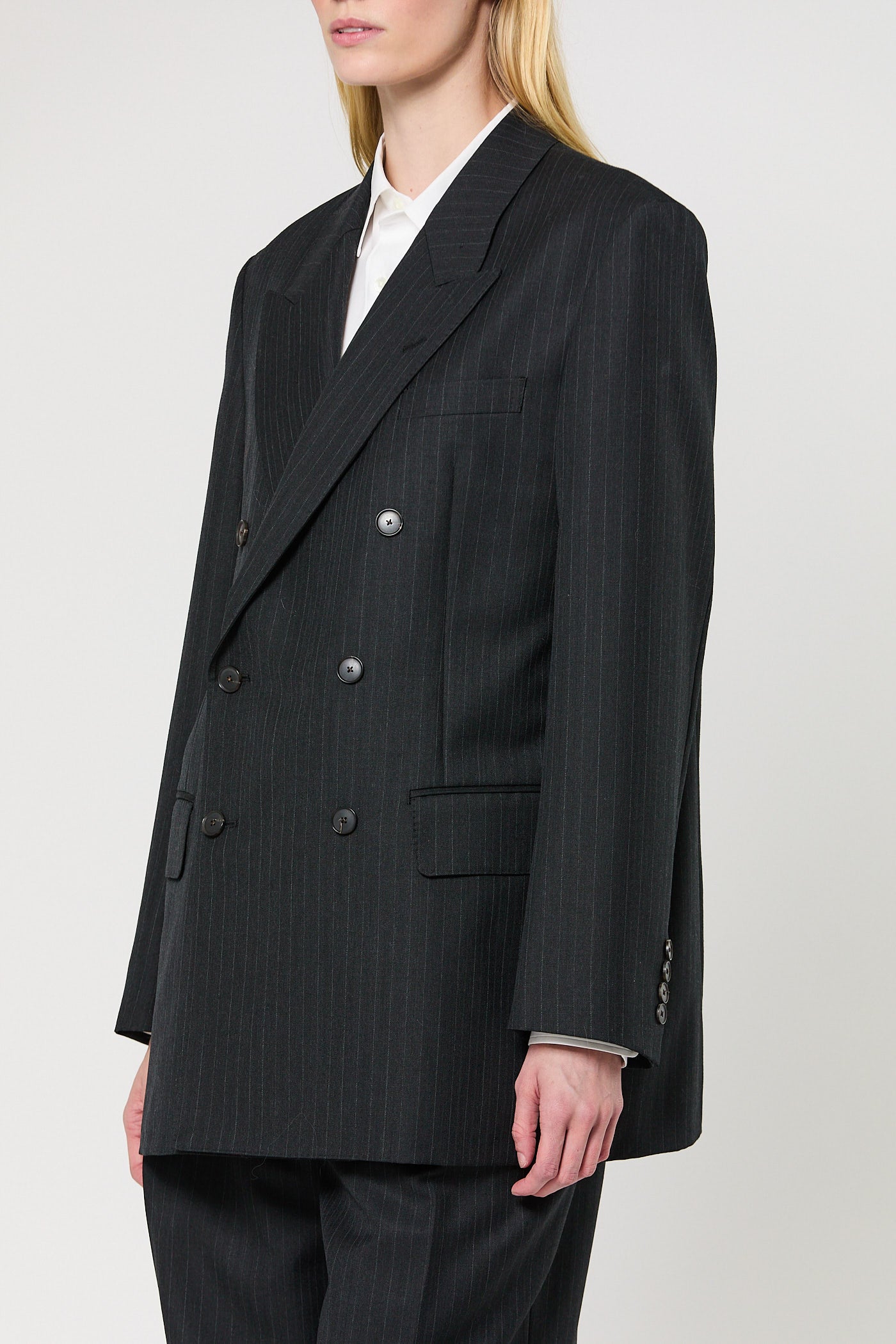 Wool Double Breasted Jacket