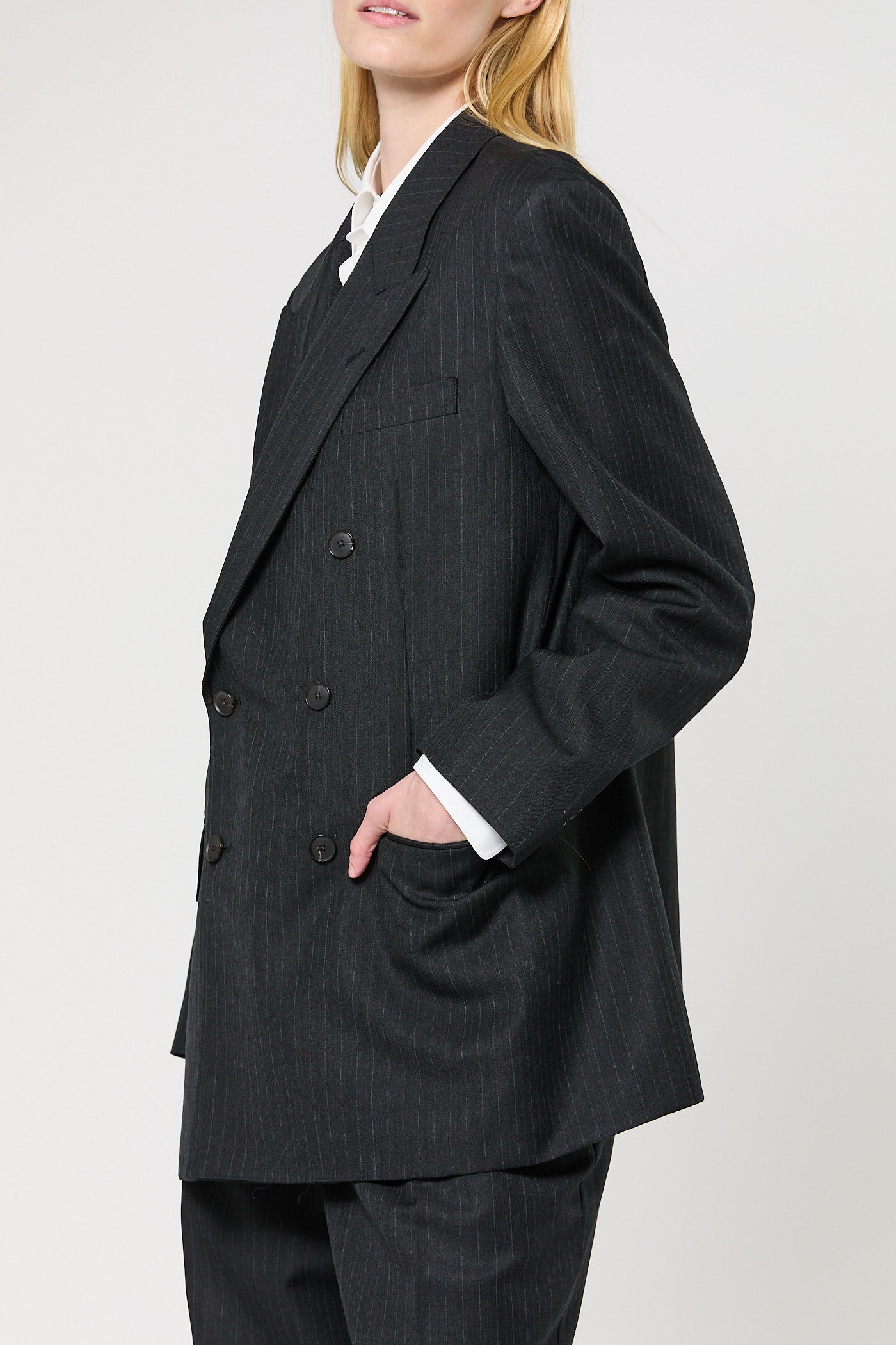 Wool Double Breasted Jacket