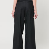 Blue faced Wool Two-Tuck Slacks