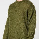 Brushed Mohair Knit Pullover