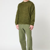 Brushed Mohair Knit Pullover