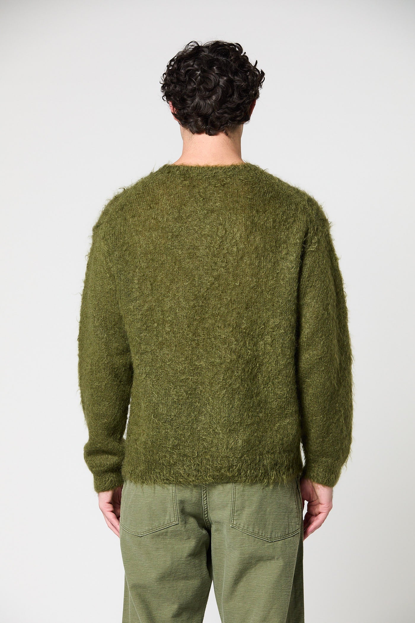 Brushed Mohair Knit Pullover