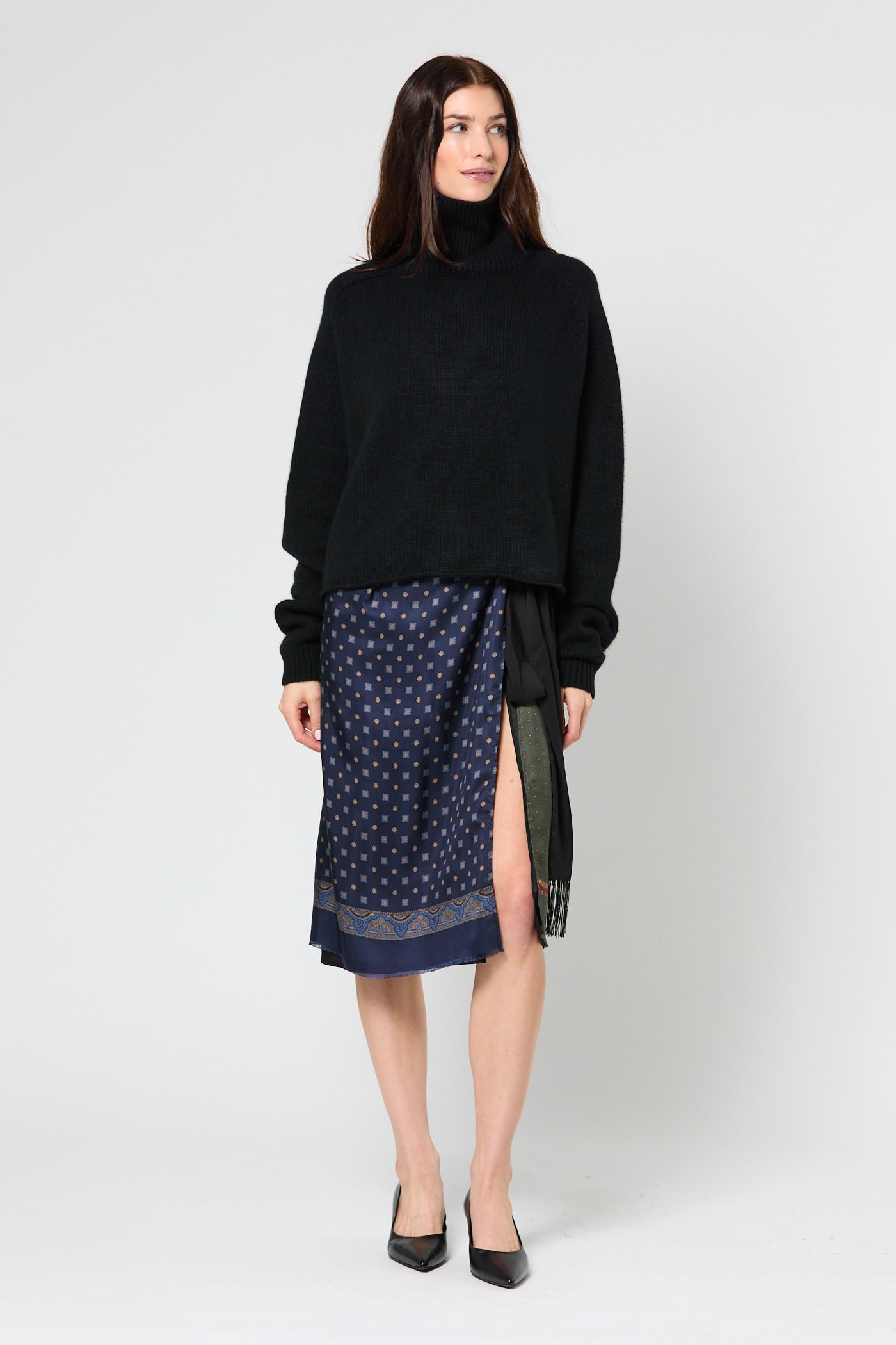 Tie Sarong Skirt with Sash