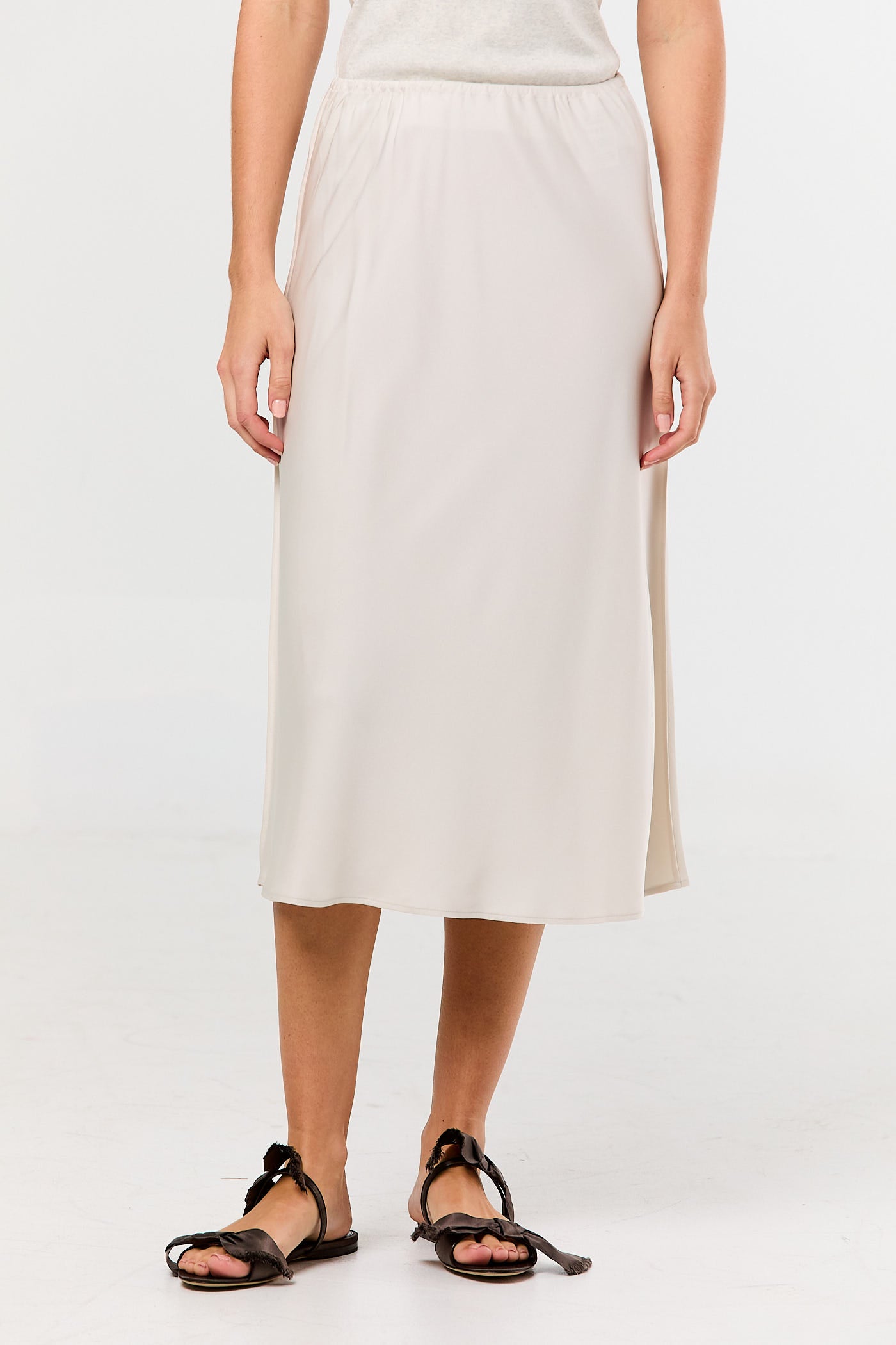 Silk Midi Skirt