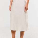 Silk Midi Skirt