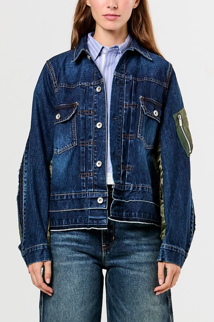 Denim & Nylon Jacket