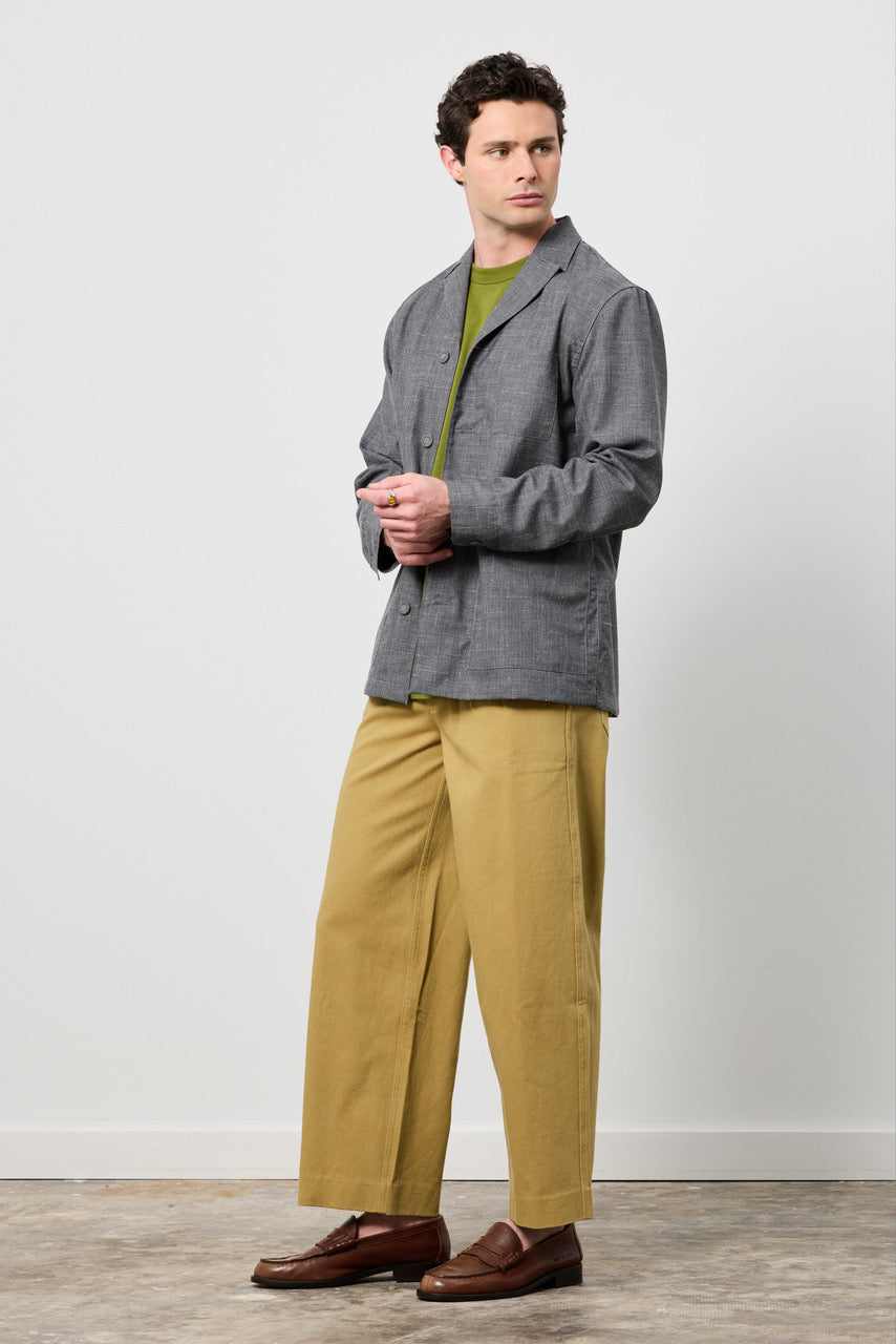 Wide Leg Snap Trousers