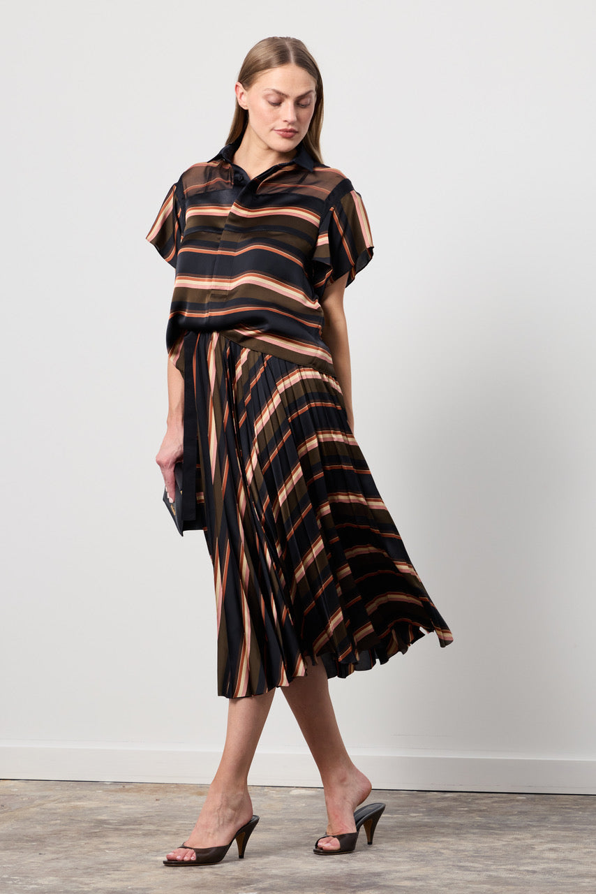 Horizontal Stripe Skirt