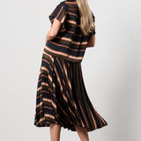 Horizontal Stripe Skirt