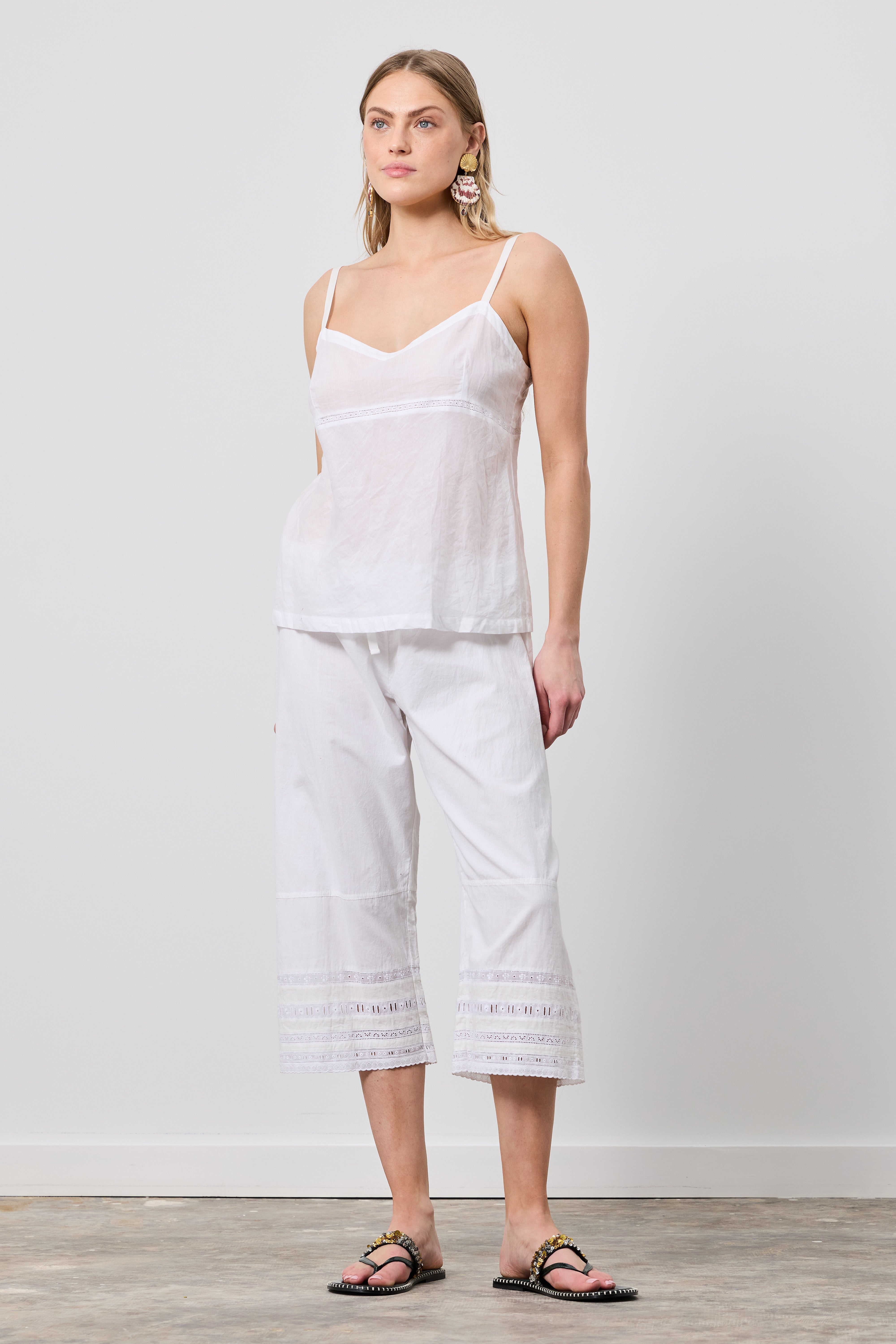 Lace Drawstring Pants