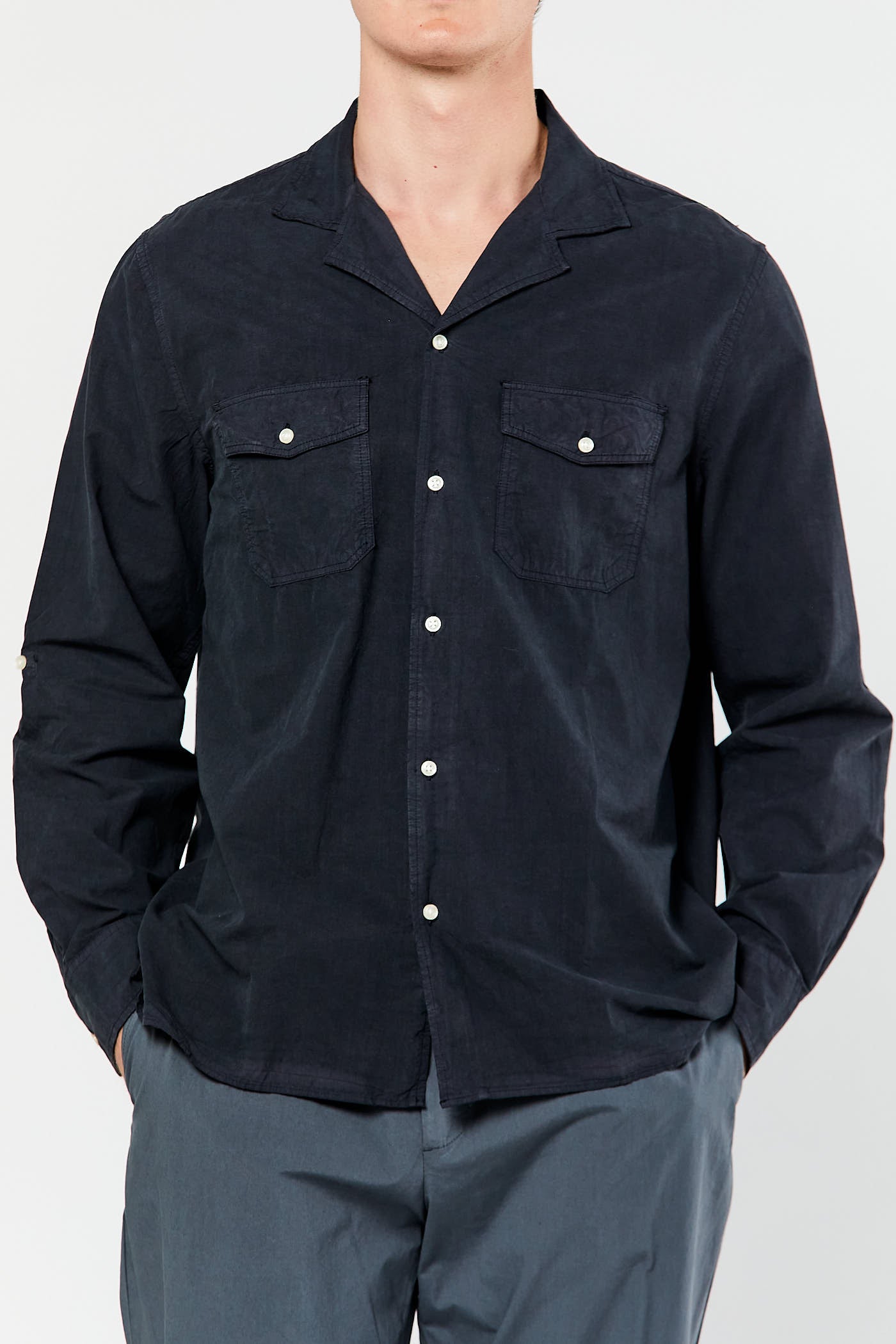 Dark Navy Eric Garment Dye Shirt