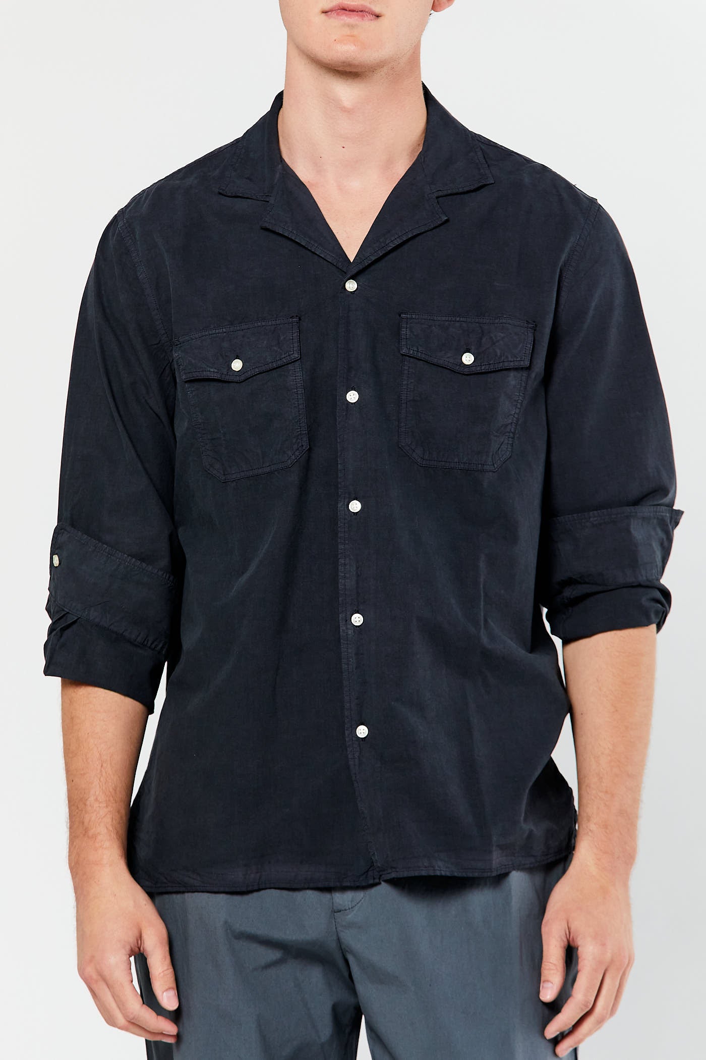 Dark Navy Eric Garment Dye Shirt