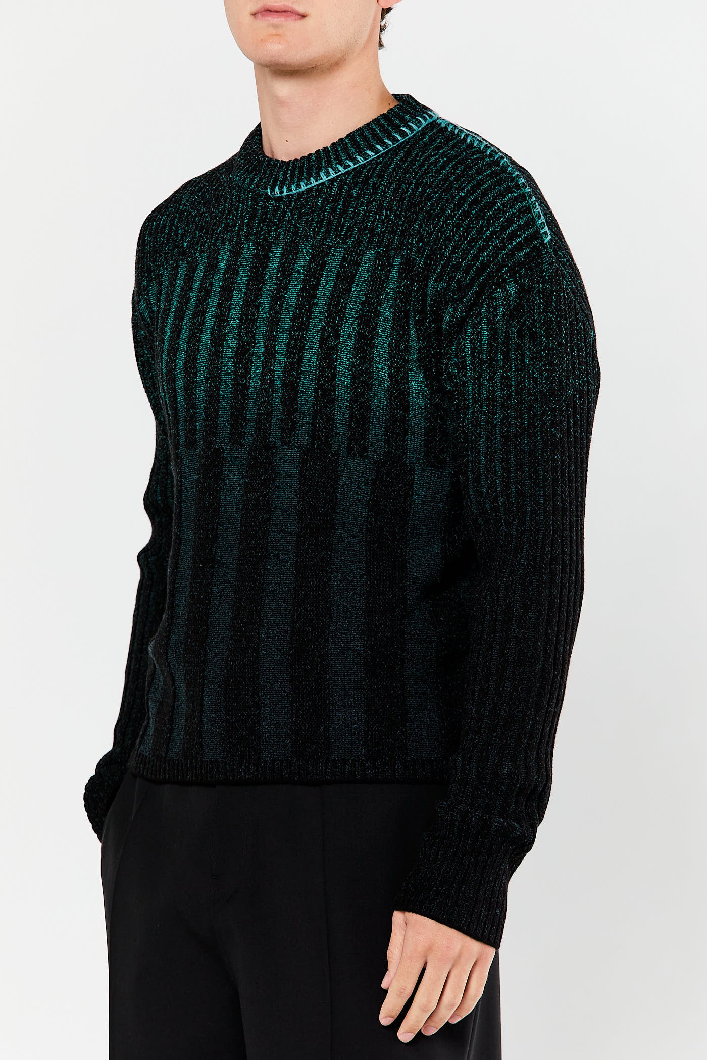 Black & Green Woosoo Sweater