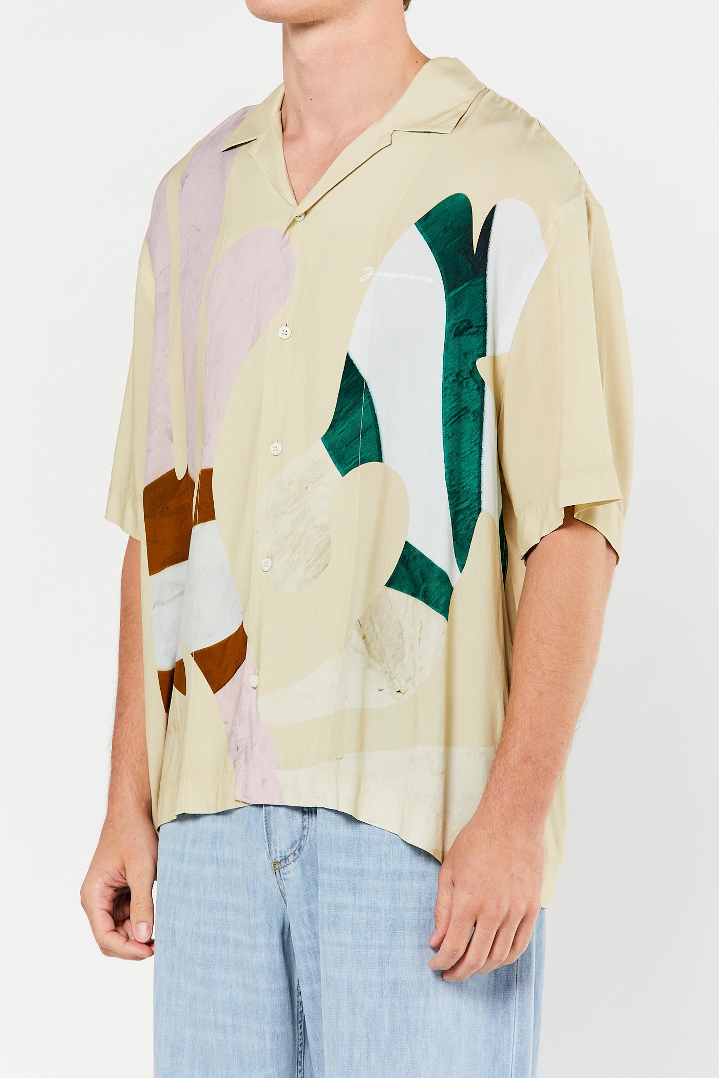 Printed Beige "La Chemise Jean" Shirt