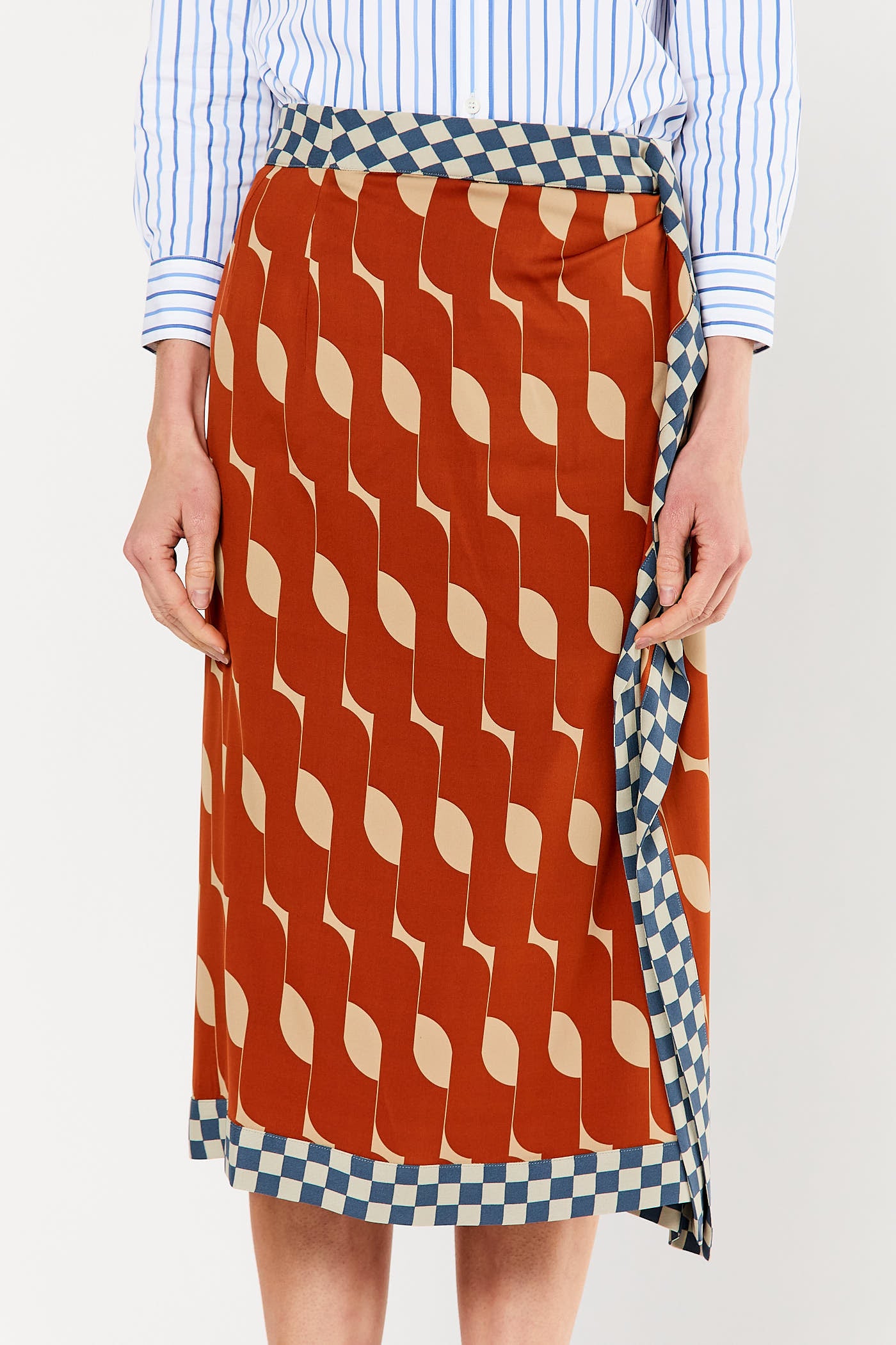 Rust Midi Skirt