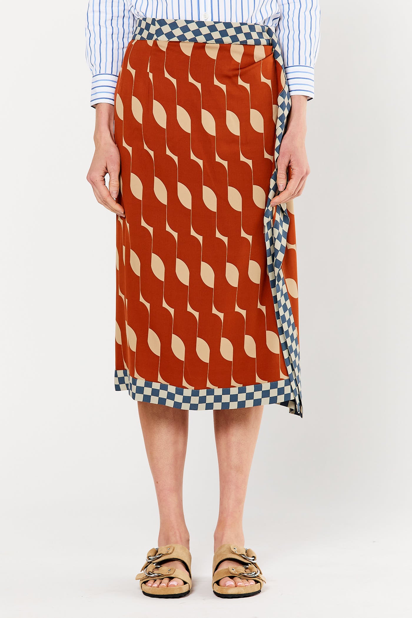 Rust Midi Skirt