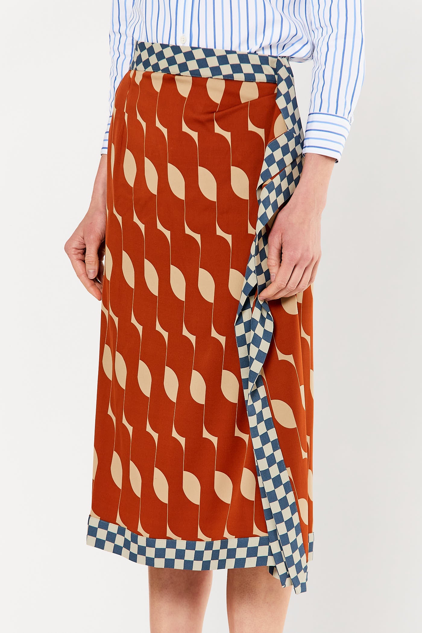 Rust Midi Skirt