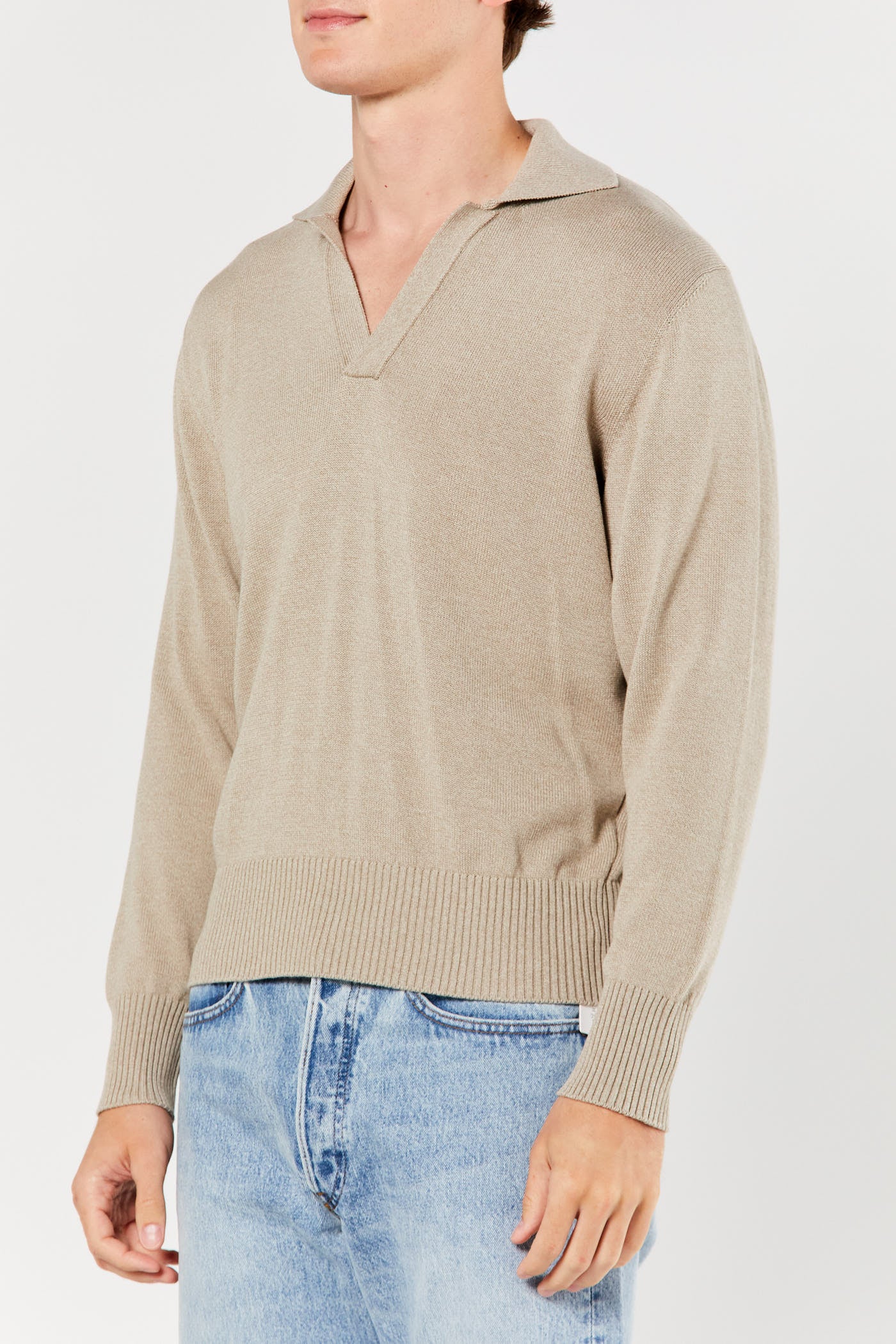 Oat Long Sleeve Polo