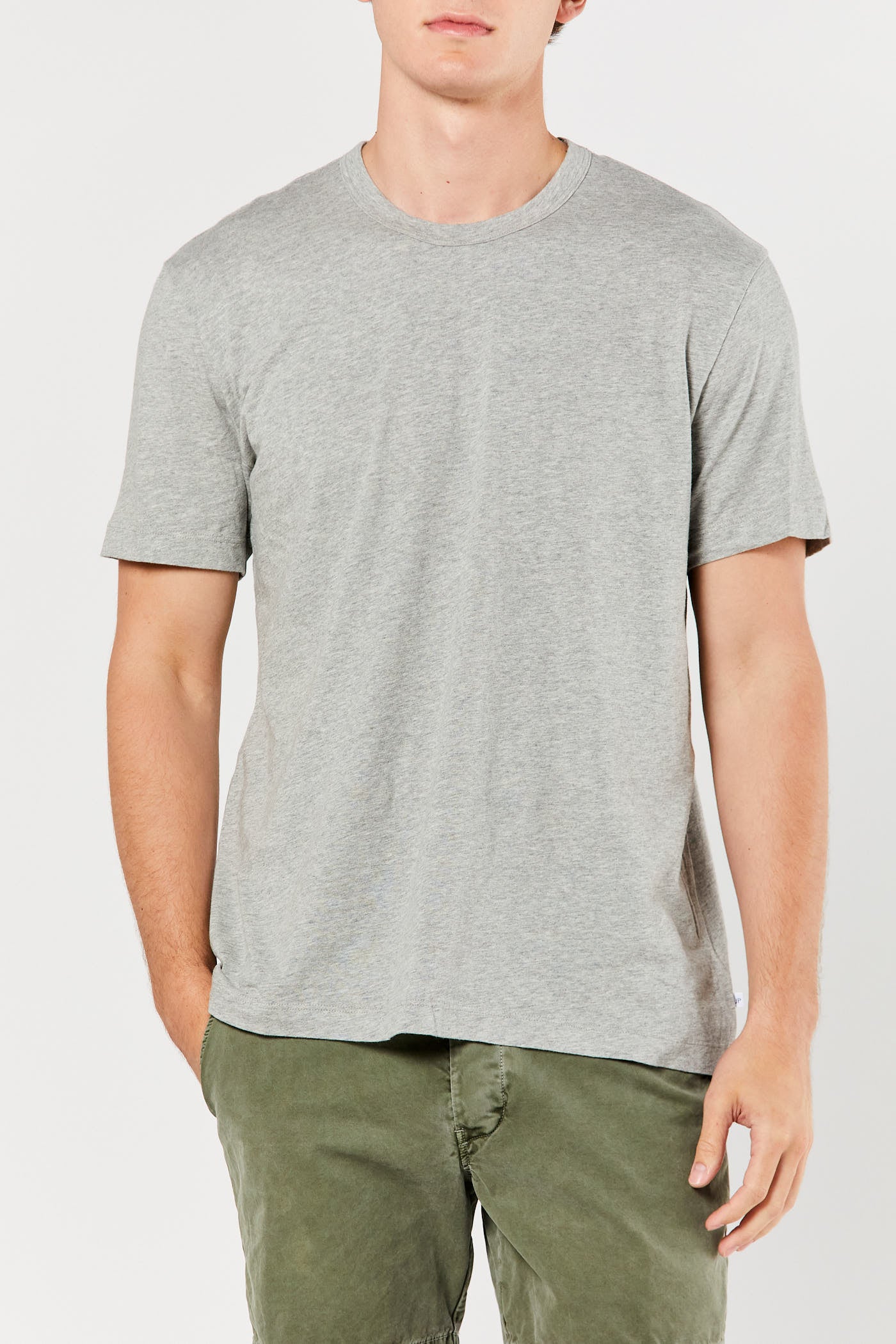 Grey Crew Neck Tee