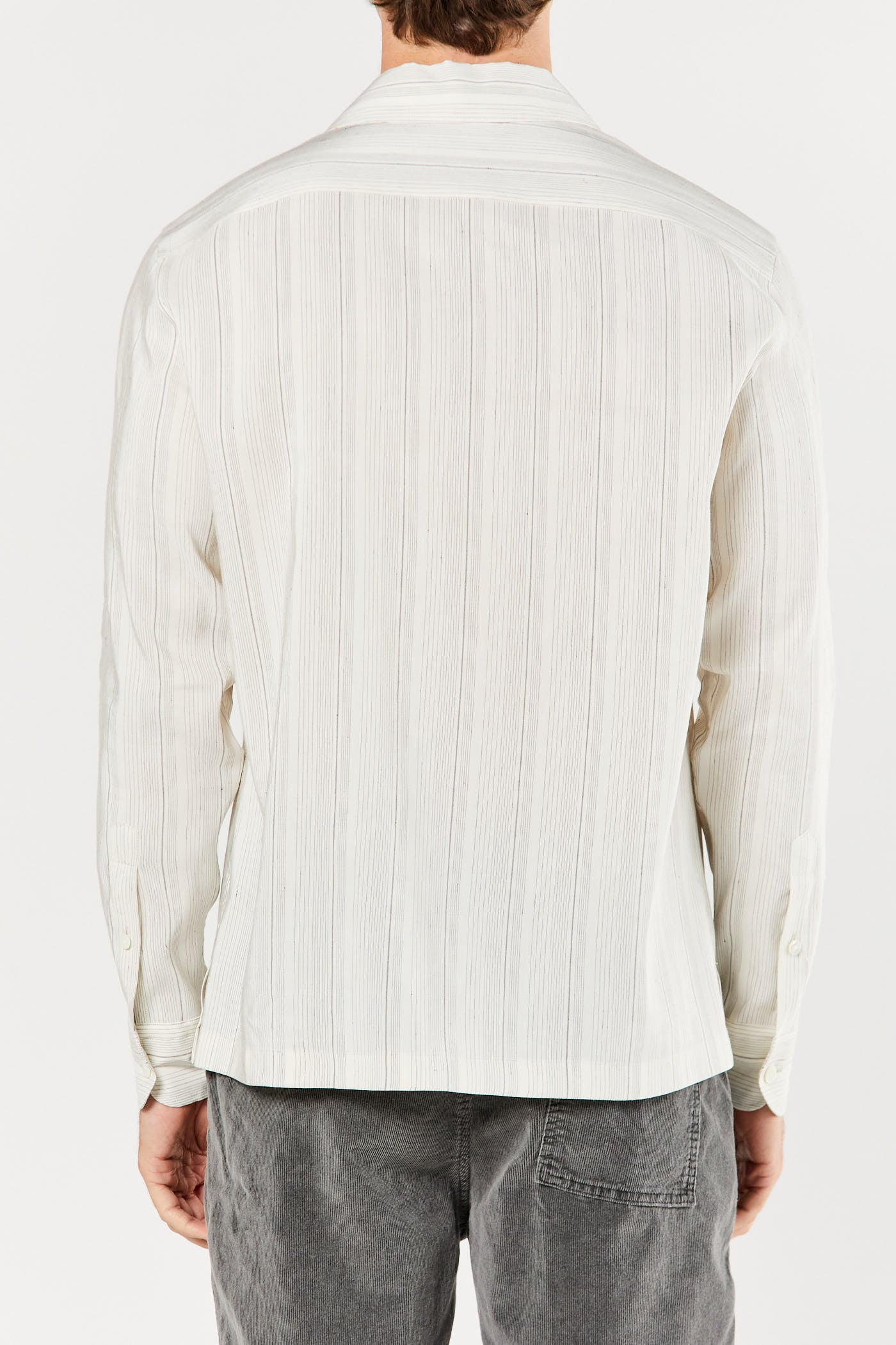 Ivory Silk & Linen Shirt