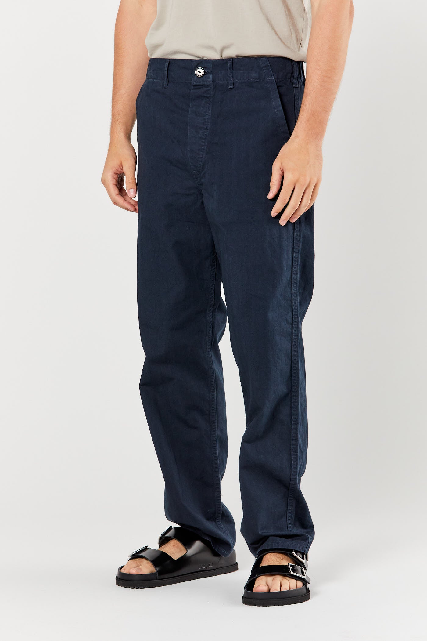 Navy French Work Pants