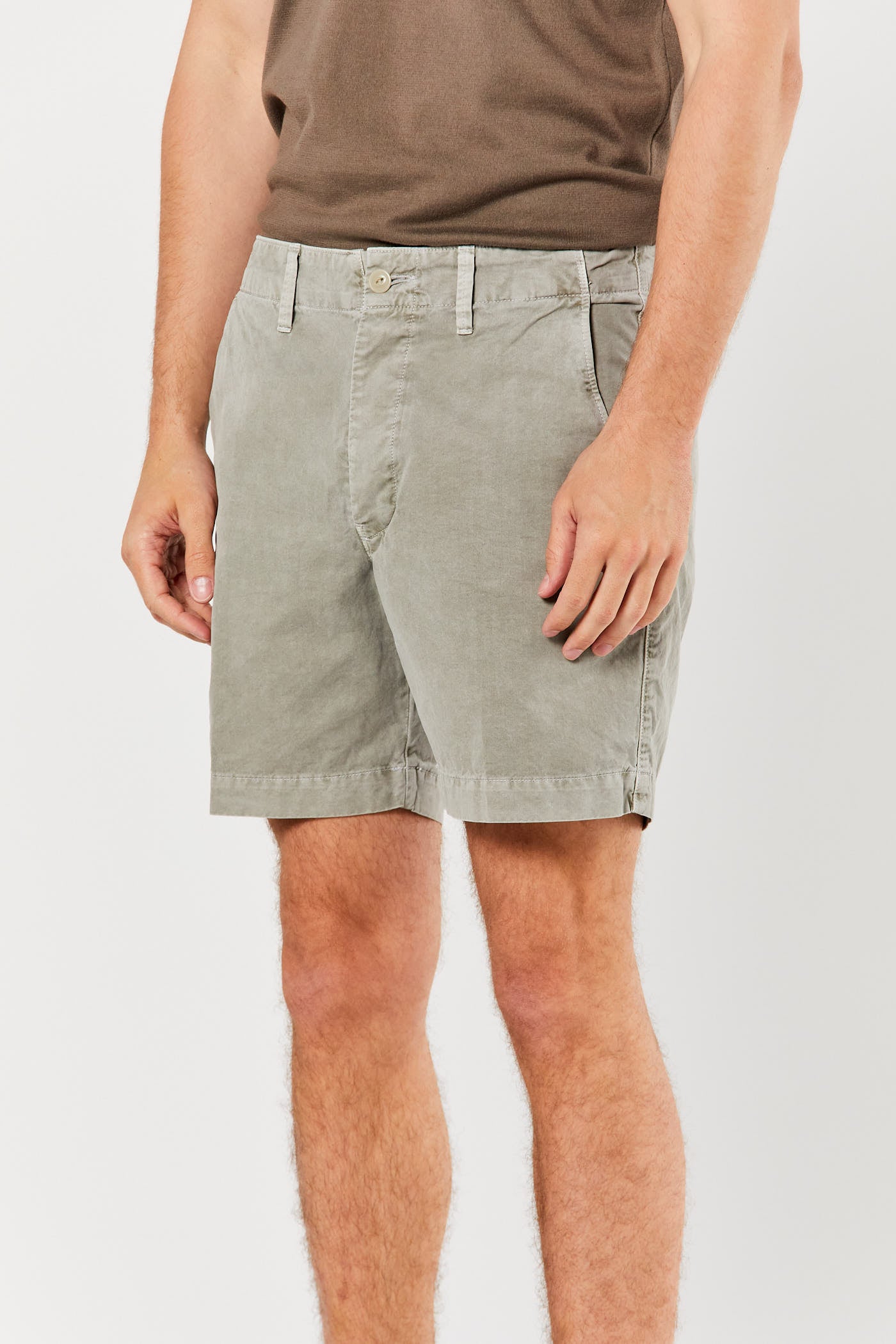 Olive Button Fly Shorts