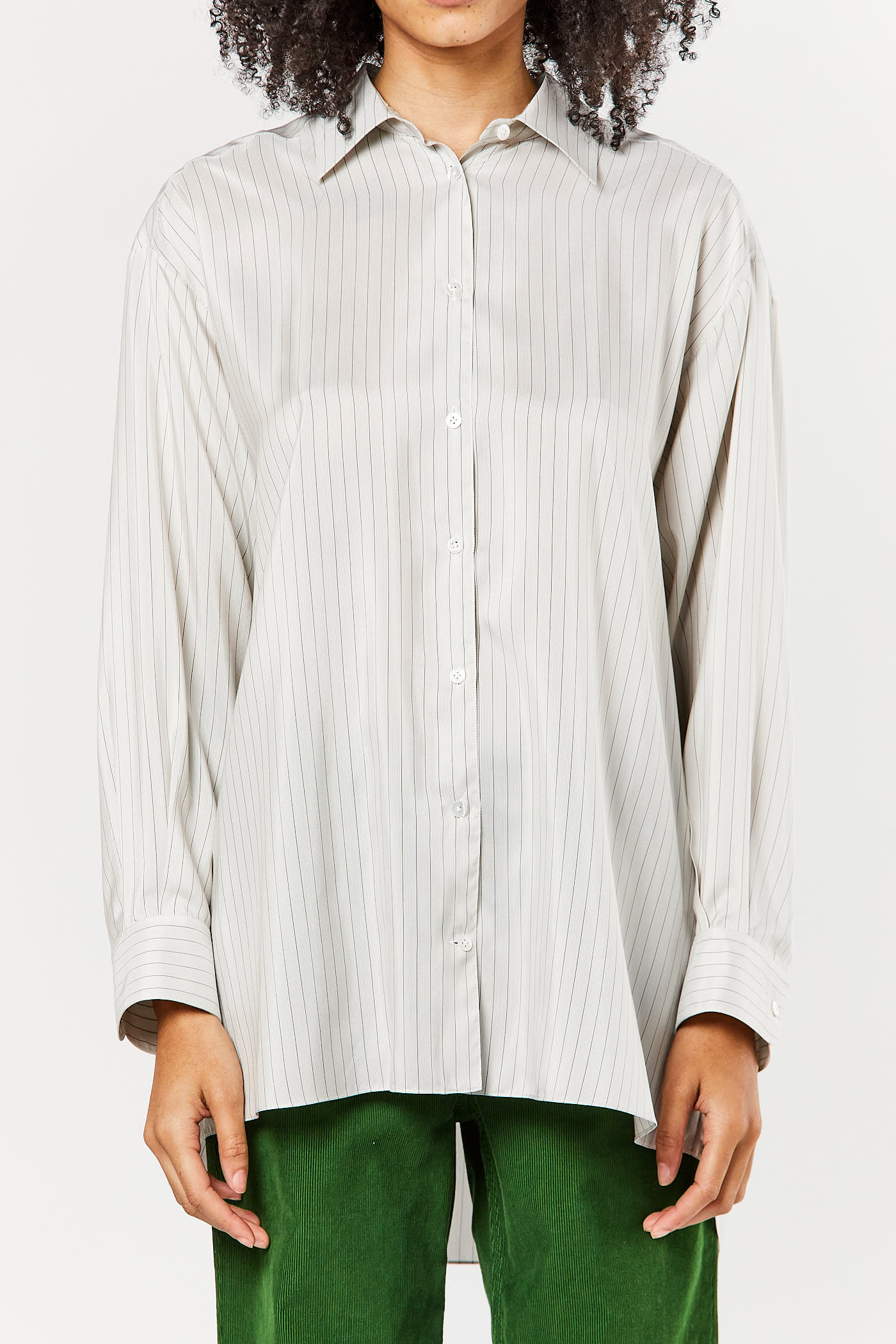 Grey Stripe Luka Shirt