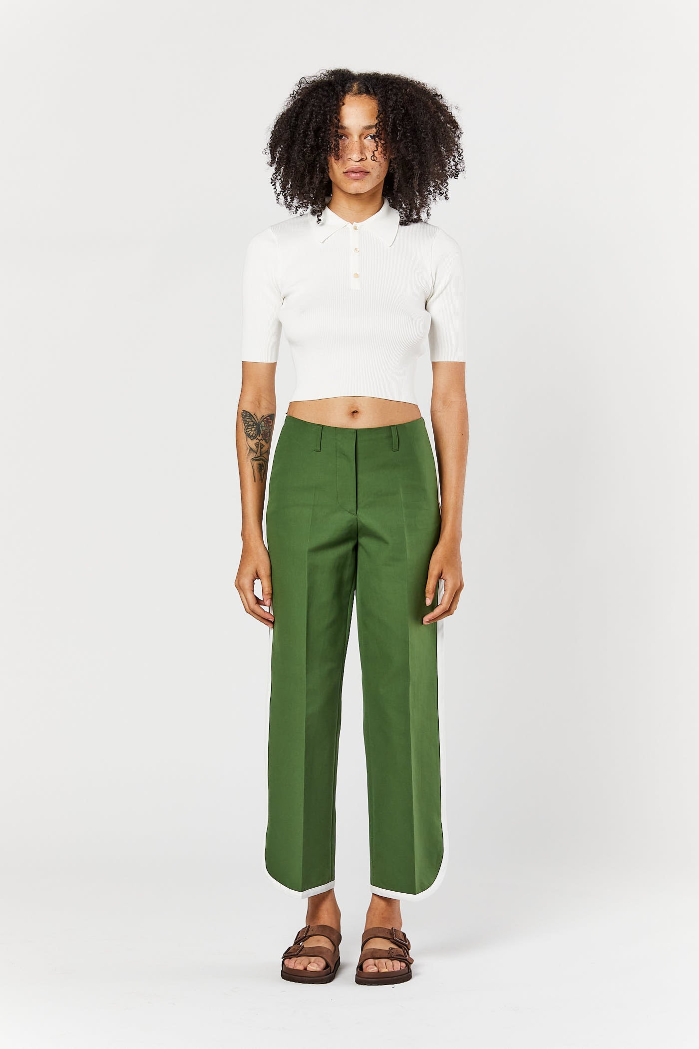 Olive Pastel Pants