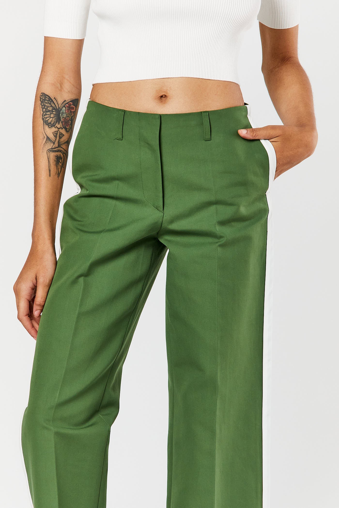 Olive Pastel Pants